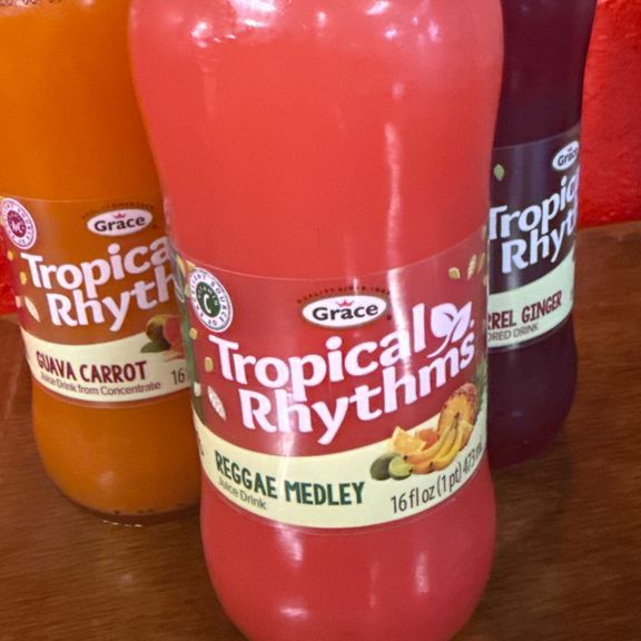 Tropical Rhythm Glass Bottle